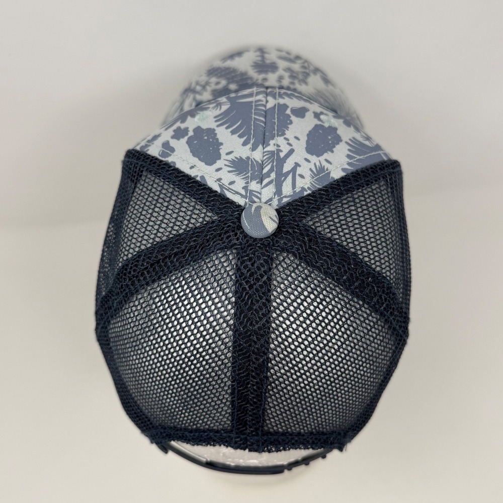 The North Face Youth Trucker Hat Grey Navy Blue Fern Print Snapback NF0A3FIJ - Picture 5 of 8